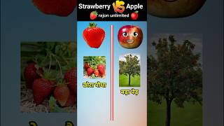 স্ট্রবেরি vs আপেল #shorts #tiktok