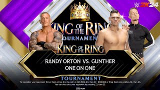 Randy Orton Vs Gunther One on One King OF The Ring Tournament Match..