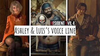 Ashley & Luis's Reaction Voice Line in the Shooting Range!! (Resident Evil 4 Remake)