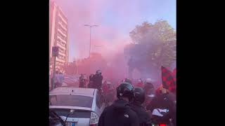 Corteo Curva Sud Milano In Motorino Pre Derby