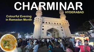 Charminar: Evening shopping and Shadab Haleem| Ramzan month| #hyderabad  | @rajusquest