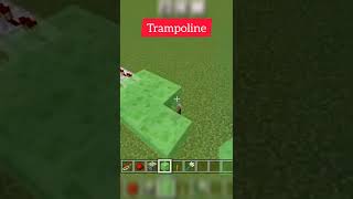 How to build a Trampoline in Minecraft! | #shorts #minecraft