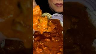 BUTTER CHICKEN & NAAN #asmr #food #indianfood