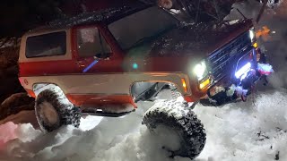 Chevy Blazer TRx4 Crawling in Frozen Snow