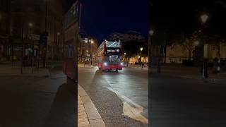 Go ahead London night route N97 arriving at Trafalgar Square #london #londonbus #bus #buses #2024