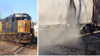 Leaking Cement Hoppers CSX Local D794