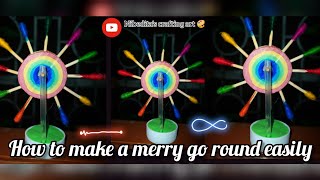 How to make a merrygoround easily at home || merrygowround making ideas || diy paper merry go round