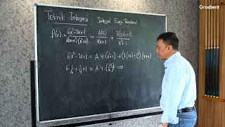 Kalkulus 2 - TEKNIK INTEGRASI - 12. Mencari A, B, dan C pada Contoh 3 - Gradient Academy