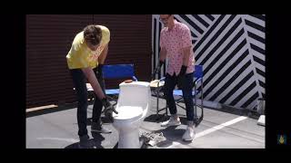 Rhett and Link make a toilet BBQ (“we’re still good”)