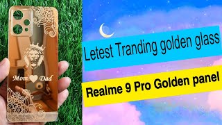 New Stylish product ! oppo vivo samsung mi realme iPhone mobile golden glass cover