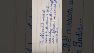 Cursive simple handwriting printed handwriting #shorts #calligraphy #trending