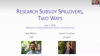 WEFI Workshop (June 1st, 2020): Research Subsidy Spillovers, Two Ways