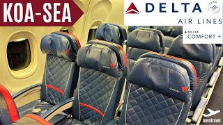 DELTA AIRLINES COMFORT+ HAWAII | KAILUA-KONA - SEATTLE | BOEING 757-200 | TRIPREPORT 4K ULTRA HD