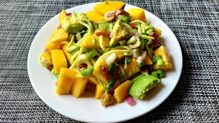 Mango Avocado Salad || Salade de Mangue Avocat || Easy recipe for Salad by Eski