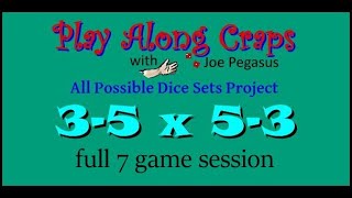 3-5 x 5-3 Dice Set Soft Table 7 games