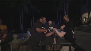 [팔씨름] 이 사람이 데본라렛의 왼팔을 이겼다고? / Armwrestling training with Jordan Landry & florida pullers