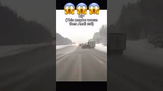 Icy road #crash #carcrashcompilation #carfails #carcrashes #drivingfails #dashcams #driving #car