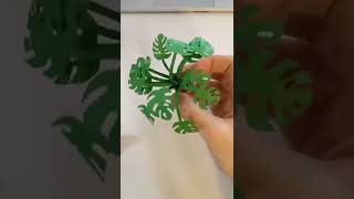 mini monstera svg template tutorial #shorts #cricutmade #papercraft