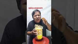 how to eat spicy popcorn #mukbang #reelsvideo #shortsvideo#popcorn