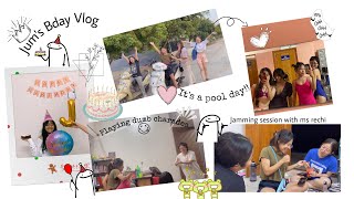 Jum’s Bday vlog | Playing dumb charades | Swimming competition😅