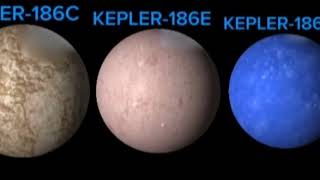 KEPLER-186 PLANETS VS EARTH SIZE COMPARISON