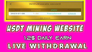 New Usdt Earning Website - Best Usdt Earning Website Live Withdrawal And Deposit