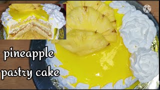 Pineapple Pastry🎂|| Perfect BakeryStyle Bakery Taste Pineapple Pastry Cake🍰 It's Really Yummy Recipe