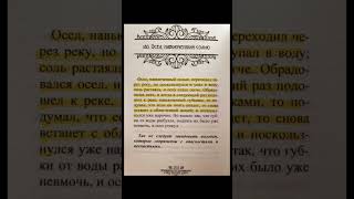 Читаем вместе с Петровичем басни Эзопа (180. Осёл, навьюченный солью) актуально во все времена!