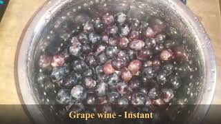 How to make wine in 3 days | Homemade wine | wine making at home | Instant grape wine in tamil