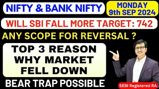 Nifty Prediction and Bank Nifty Analysis for MONDAY 9th SEP 2024 | Nifty & Banknifty Tomorrow