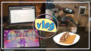 Lazy Study Vlog 💆🏻‍♂️💤📚| Cleaning, Classes Start & Lots of Food 🧁