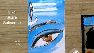 Lord shiva acrylic painting  | lord shiva easy painting