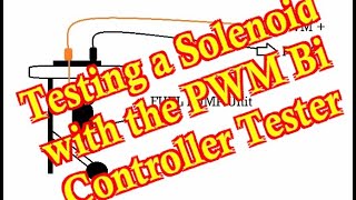 Testing a Solenoid with the PWM Bi Controller Tester