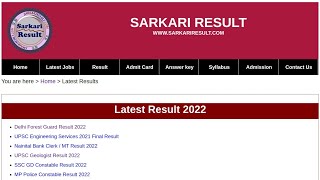 Sarkari Result Websit Clone || Latest Result Page Design #sarkariresult #sarkarinaukari #bughunter