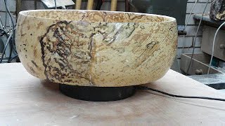 Probably the best bowl i have ever turned a spalted Ash bowl #44 Wood turning