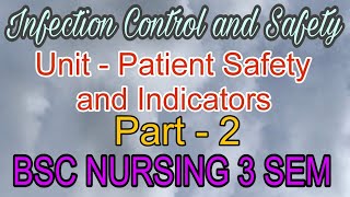 Patient Safety Indicators (Part 2) | Infection Control & Safety | BSc Nursing 3rd Semester