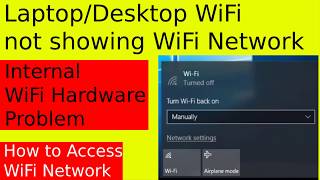 ✓Laptop Desktop WiFi Not showing WiFi Network | WiFi Hardware Problem | Phone as WiFi Adapter