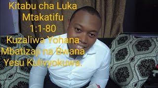 Kitabu cha Luka Mtakatifu 1:1-80 Kuzaliwa Yohana Mbatizaji na Bwana Yesu Kulivyokuwa.