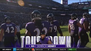 Derrick Henry Scores 100th Career Rush TD - BRONCOS vs RAVENS - 2024-25 NFL SEASON WEEK 9