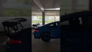 Porsche GT3RS Exhaust in Parking Garage