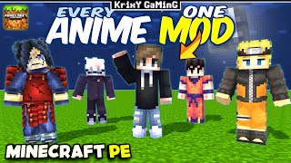 EVERY ANIME MOD FOR MINECRAFT PE/BEDROCK | BEST ANIME MOD FOR MCPE/MCBE [ 2024 ] !