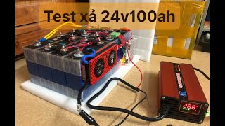 Test xả hệ 24v100AH.