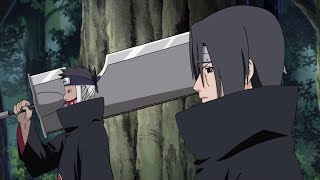 Itachi Vs  The Third Mizukage Jinchuuriki and His First Teammate Juzo Dies!!