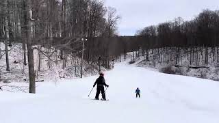 Wyatt skiing at Bittersweet