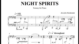 [Piano Score] NIGHT SPIRITS-Fantasy for Piano–Jules Pegram