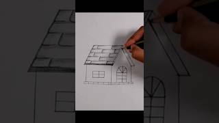 hut 🛖 drawing 💖#youtubeshorts #trending #viral #ytshorts