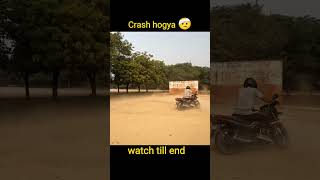 Stunting krte waqt Crash hogya 😓😅#crash #stunts #drifts #shorts #dailyshorts