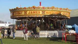 Galloping Horses, Chapman and Sons Fair, 80th Members' Meeting, Goodwood Motor Circuit, Claypit Lane