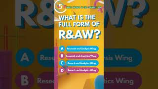 Full Form of RAW? #quiz #knowledge #education