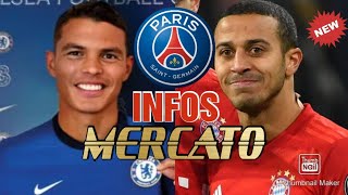 INFOS MERCATO : THIAGO SILVA À CHELSEA FC + THIAGO ALCANTARA PRÉFÈRE LIVERPOOL QUE LE PSG  !!!